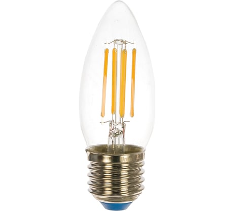 Светодиодная лампа Uniel. Форма свеча Серия Sky LED-C35-9W/3000K/E27/CL PLS02WH UL-00005162