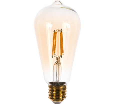 Светодиодная лампа Uniel GLV22GO Vintage. конус, золотистая колба LED-ST64-5W/GOLDEN/E27 UL-00002360