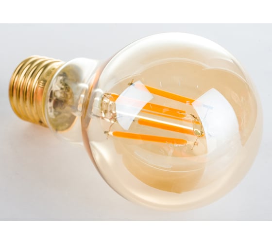 Светодиодная лампа Uniel GLV21GO Vintage. Форма A, золотистая колба LED-A60-6W/GOLDEN/E27 UL-00002355