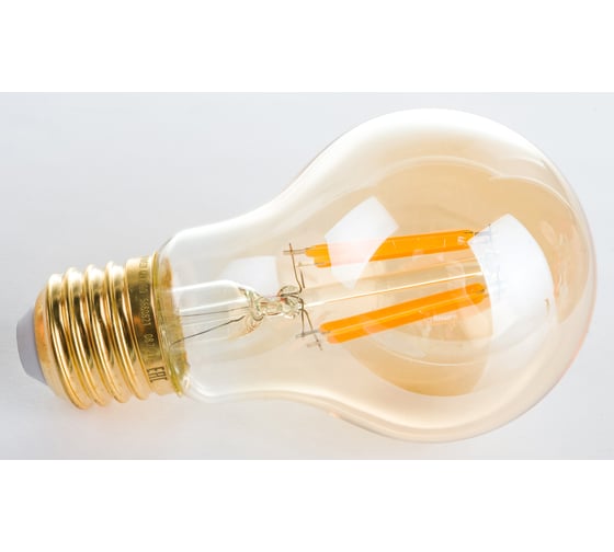 Светодиодная лампа Uniel GLV21GO Vintage. Форма A, золотистая колба LED-A60-6W/GOLDEN/E27 UL-00002355