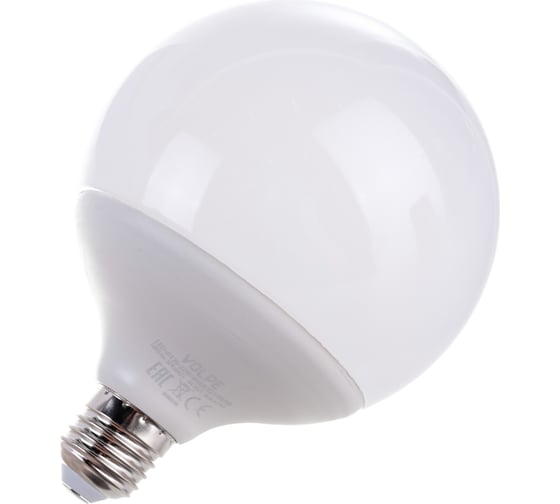 Светодиодная лампа Volpe. Форма шар, матовая. Серия Norma LED-G120-22W/4000K/E27/FR/NR UL-00004876