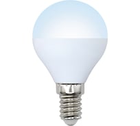 Светодиодная лампа Volpe. Форма шар, матовая. Серия Norma LED-G45-7W/NW/E14/FR/NR UL-00003819