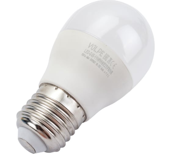 Светодиодная лампа Volpe LED-G45-11W/WW/E27/FR/NR. Форма шар, матовая. UL-00003835