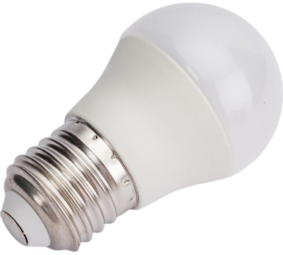 Светодиодная лампа Volpe LED-G45-7W/WW/E27/FR/NR. Форма шар, матовая. UL-00003823