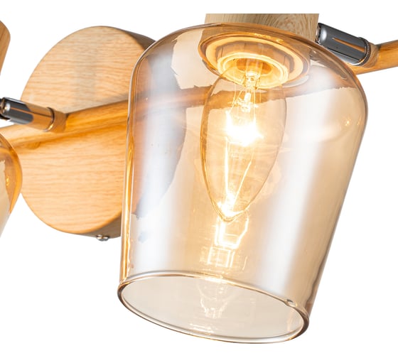 Настенно-потолочный светильник ESCADA E14*40W Wood 691/3P