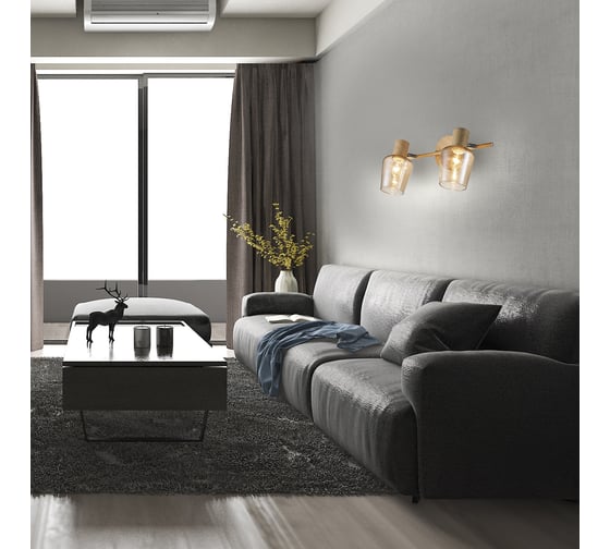 Настенно-потолочный светильник ESCADA E14*40W Wood 691/2A