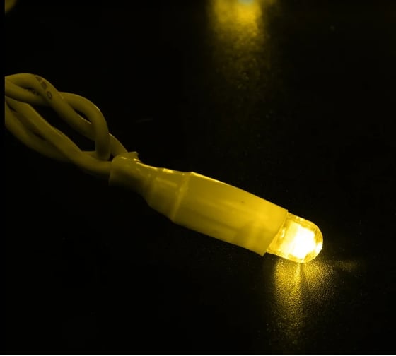 Светодиодная гирлянда NEON-NIGHT Нить с эффектом мерцания 10м 100 LED жёлтый, без комплекта подключения 305-231
