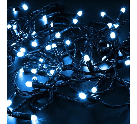 Светодиодная гирлянда NEON-NIGHT Нить 10м 100 LED, синий, без комплекта подключения 305-143 1
