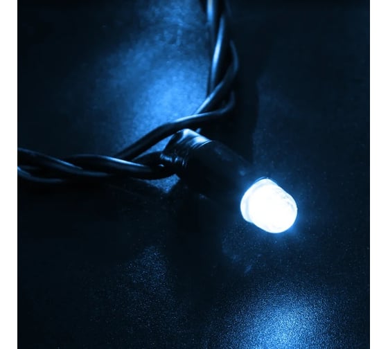 Светодиодная гирлянда NEON-NIGHT Нить 10м 100 LED, синий, без комплекта подключения 305-143