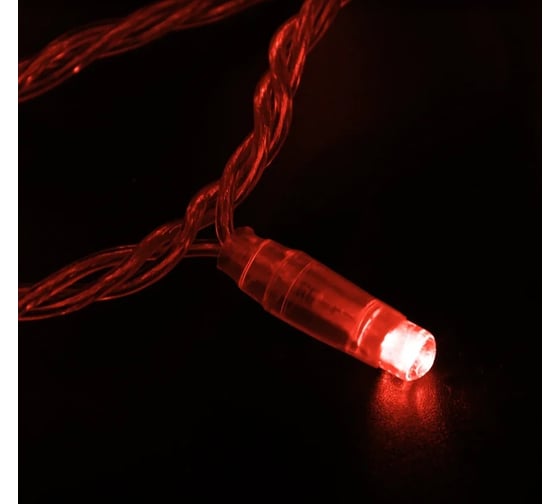 Светодиодная гирлянда NEON-NIGHT Нить 10м 100 LED, красный, без комплекта подключения 305-152
