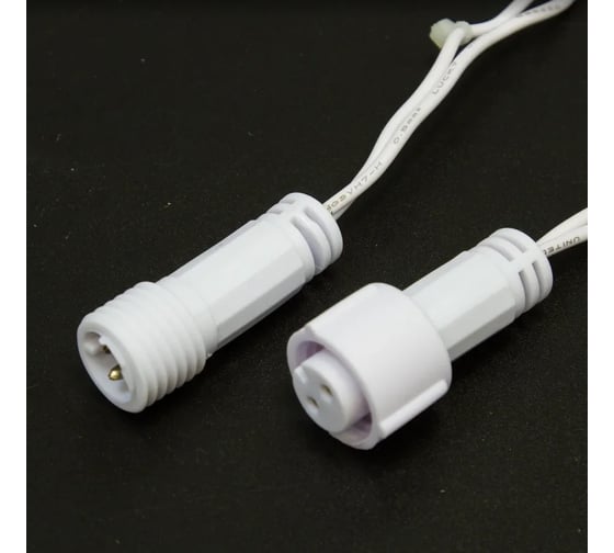 Светодиодная гирлянда NEON-NIGHT Нить 10м 100 LED на белом проводе, жёлтый, без комплекта подключения 305-161