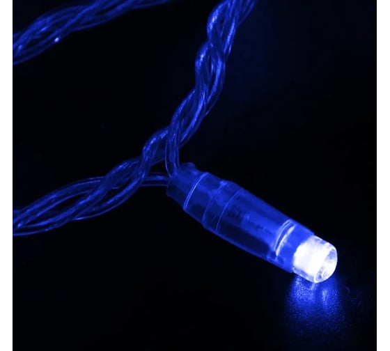 Светодиодная гирлянда NEON-NIGHT Нить 10м 100 LED синий, без комплекта подключения 305-153