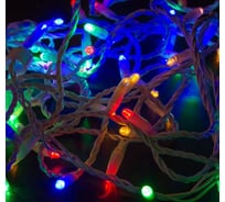 Светодиодная гирлянда NEON-NIGHT Нить 10м 100 LED, мультиколор, без комплекта подключения 305-139