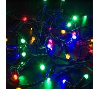 Светодиодная гирлянда NEON-NIGHT Нить 10м 100 LED, мультиколор, без комплекта подключения 305-149