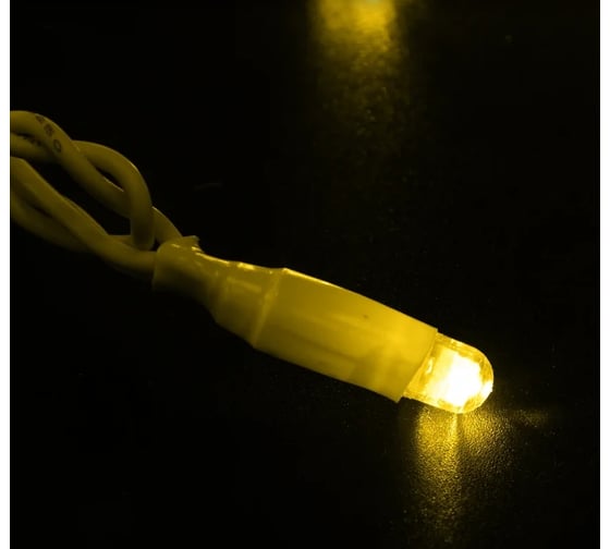 Светодиодная гирлянда NEON-NIGHT Нить с эффектом мерцания 10м 100 LED, жёлтый, без комплекта подключения 305-261