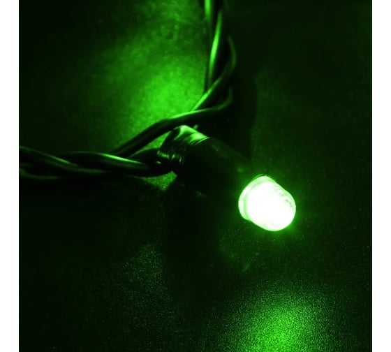 Светодиодная гирлянда NEON-NIGHT Нить с эффектом мерцания 10м 100 LED, зелёный, без комплекта подключения 305-274