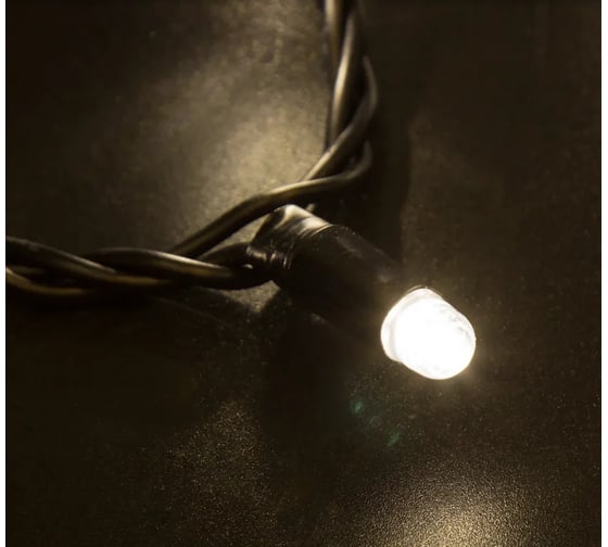 Светодиодная гирлянда NEON-NIGHT Нить с эффектом мерцания 10м 100 LED, белый, без комплекта подключения 305-276