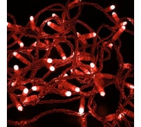 Гирлянда NEON-NIGHT Нить 10м 100 LED красный, прозрачный ПВХ, IP65, без комплекта подключения 305-182