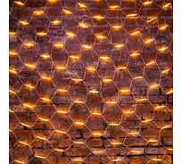 Светодиодная гирлянда NEON-NIGHT Сеть 2x3м 432 LED на белом каучуковом проводе тёплый-белый 217-146