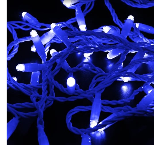 Светодиодная гирлянда NEON-NIGHT Нить с эффектом мерцания 10м 100 LED, синий, без комплекта подключения 305-233