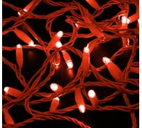 Светодиодная гирлянда NEON-NIGHT Нить 10м 100 LED, на белом проводе, красный, без комплекта подключения 305-162