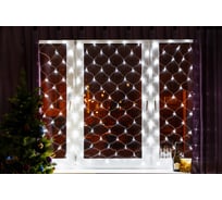 Светодиодная гирлянда NEON-NIGHT Сеть 8 режимов 1х1.5м 160 LED, на черном проводе, белый 215-115