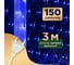 Гирлянда Сеть Neon-Night 1,5х1,5м, прозрачный ПВХ, 150 LED синий, 8 режимов 215-123 3