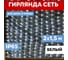 Светодиодная гирлянда NEON-NIGHT Сеть 8 режимов 2х1.5м 288 LED на прозрачном проводе белый 215-045 2