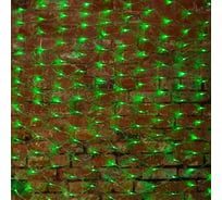 Светодиодная гирлянда NEON-NIGHT Сеть 8 режимов 2х1.5м 288 LED на прозрачном проводе зелёный 215-044