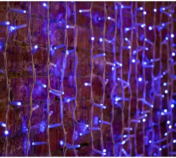 Светодиодная гирлянда NEON-NIGHT Дождь постоянное свечение 2х3м 760 LED  Синий 237-133