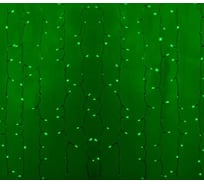 Светодиодная гирлянда NEON-NIGHT Дождь 8 режимов 2х0.8м 160 LED, прозрачный провод, зёленый 235-104