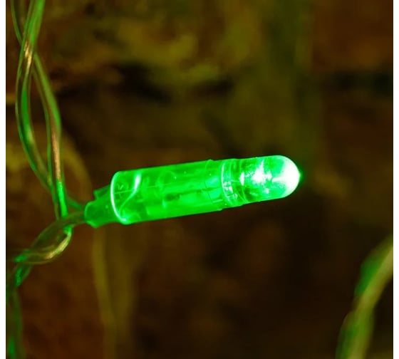Светодиодная гирлянда NEON-NIGHT Дождь 8 режимов 2х0.8м 160 LED, прозрачный провод, зёленый 235-104