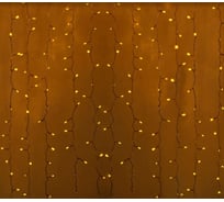 Светодиодная гирлянда NEON-NIGHT Дождь 8 режимов 2х0.8м 160 LED, прозрачный провод, жёлтый 235-101