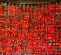 Светодиодная гирлянда NEON-NIGHT Дождь постоянное свечение 2х3м 760 LED красный 237-142