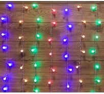 Светодиодная гирлянда NEON-NIGHT Дождь с насадками 8 режимов 1.5х1.5 м 144LED мультиколор 235-049