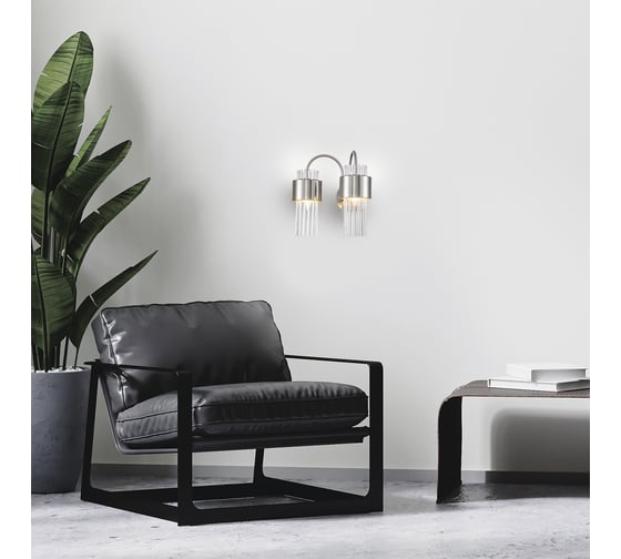 Настенный светильник ESCADA E14*40W Satin nickel 656/2A