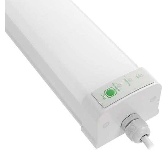 Светильник Jazzway светодиодный настенно-потолочный PWP-C3-E1 1200 36Вт (5Вт в аварийном режиме) 4000К IP65 4320лм (830лм в аварийном режиме) ДСП с БАП 1ч с кнопкой "Тест" 5048256
