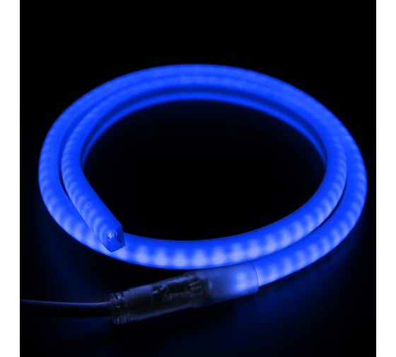 Светодиодный гибкий неон NEON-NIGHT SMD 12х12ммформа-D , бухта 100м, 120LED/метр, синий 131-073