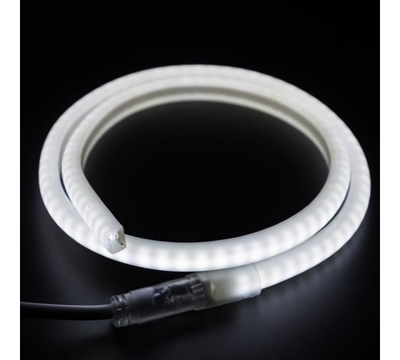 Светодиодный гибкий неон NEON-NIGHT SMD 12х12ммформа-D , бухта 100м, 120LED/метр, белый 131-075