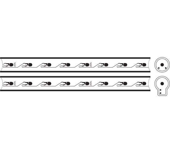 Светодиодный гибкий неон NEON-NIGHT SMD 15х26мм, бухта 50м, 120 LED/метр, синий 131-053