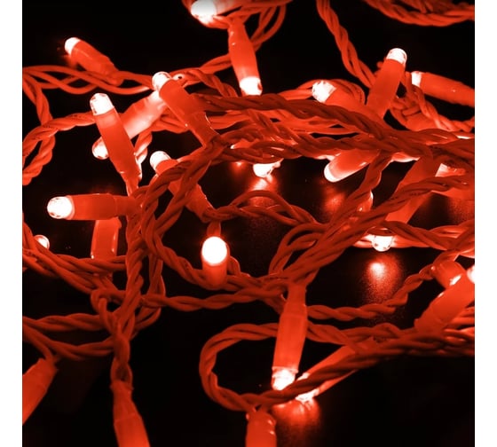 Светодиодная гирлянда NEON-NIGHT Нить с эффектом мерцания 10м 100 LED, красный, без комплекта подключения 305-232