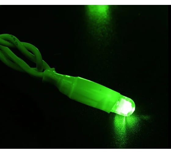 Светодиодная гирлянда NEON-NIGHT Нить с эффектом мерцания 10м 100 LED, зелёный, без комплекта подключения 305-234