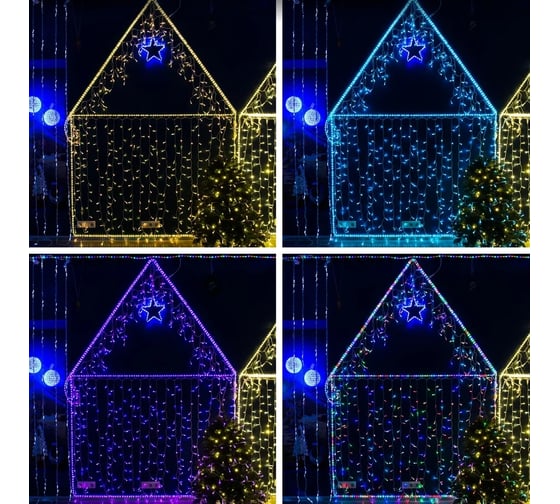 Гирлянда NEON-NIGHT Нить  10м, 100 LED RGB, прозрачный ПВХ, IP65, без комплекта подключения 245-409