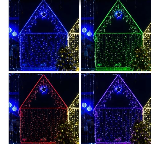 Гирлянда NEON-NIGHT Нить  10м, 100 LED RGB, прозрачный ПВХ, IP65, без комплекта подключения 245-409