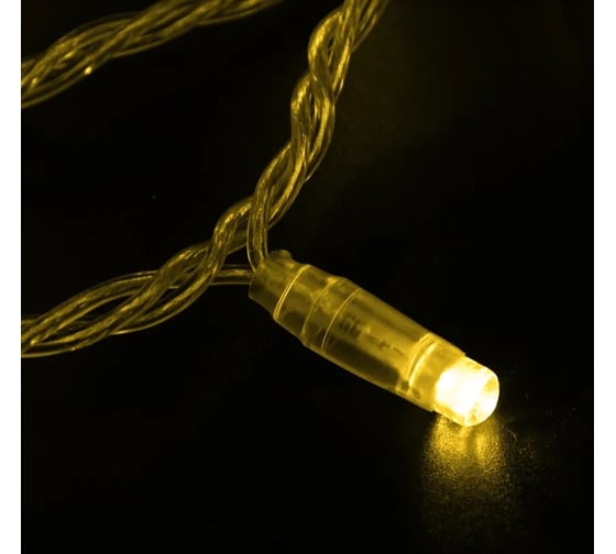 Гирлянда Нить, Neon-Night 10м, 100 LED жёлтый, прозрачный ПВХ, IP65, без комплекта подключения 305-181