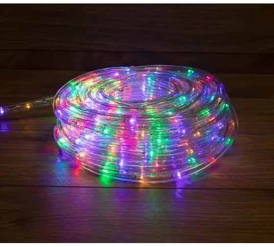 Готовый комплект NEON-NIGHT Дюралайт бухта 6м 24 LED/метр, цвет свечения: мультиколор 121-329-06