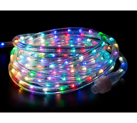 Готовый комплект NEON-NIGHT Дюралайт бухта 6м 24 LED/метр, цвет свечения: мультиколор 121-329-06