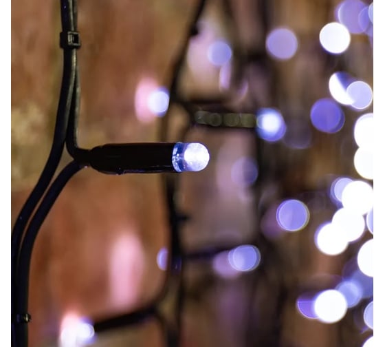 Светодиодная гирлянда NEON-NIGHT Дождь постоянное свечение 2х1.5м 360 LED белый 237-125