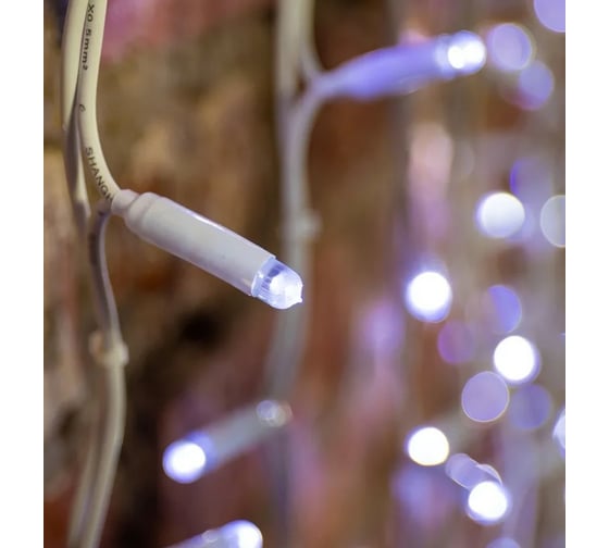 Светодиодная гирлянда NEON-NIGHT Дождь постоянное свечение 2х1.5м 360 LED белый 237-115