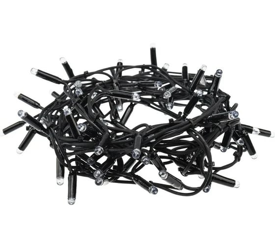 Гирлянда Neon-Night Занавес 2х3м, 760 LED белый, черный каучук, IP67 237-145